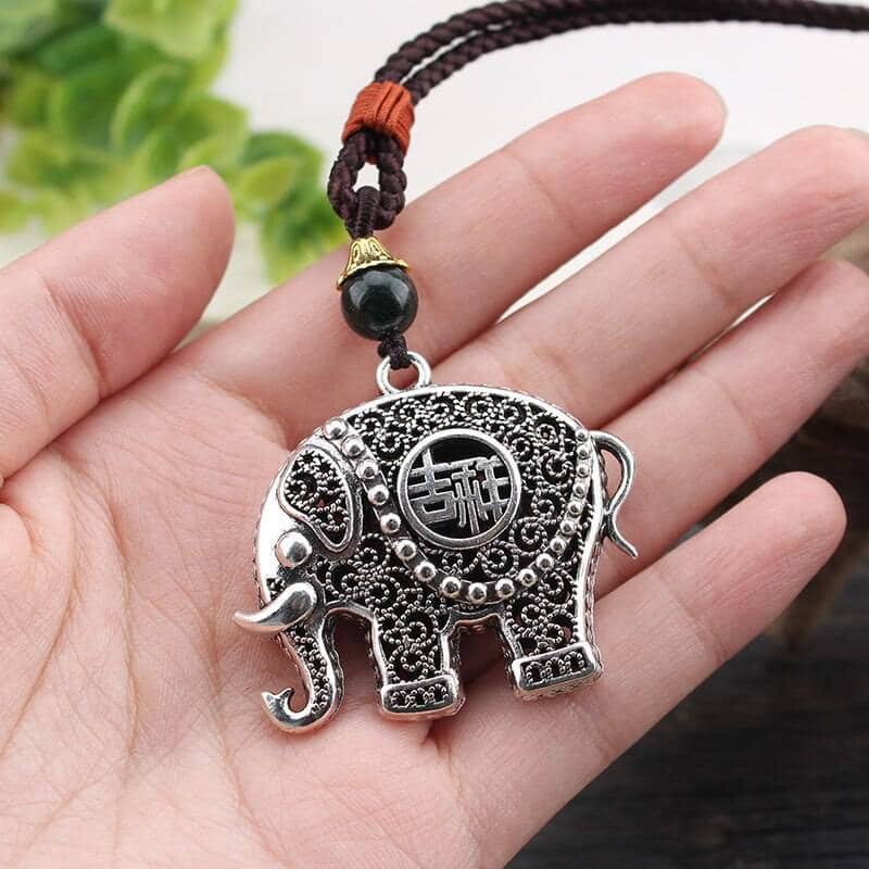 Mens hot sale elephant pendant