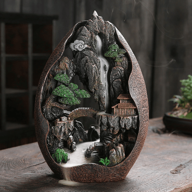 Waterfall Incense Burner Japanese Temple – Chakras Boutique