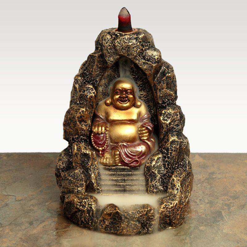 Laughing Buddha Incense Burner