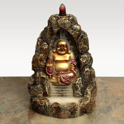 Laughing Buddha Incense Burner