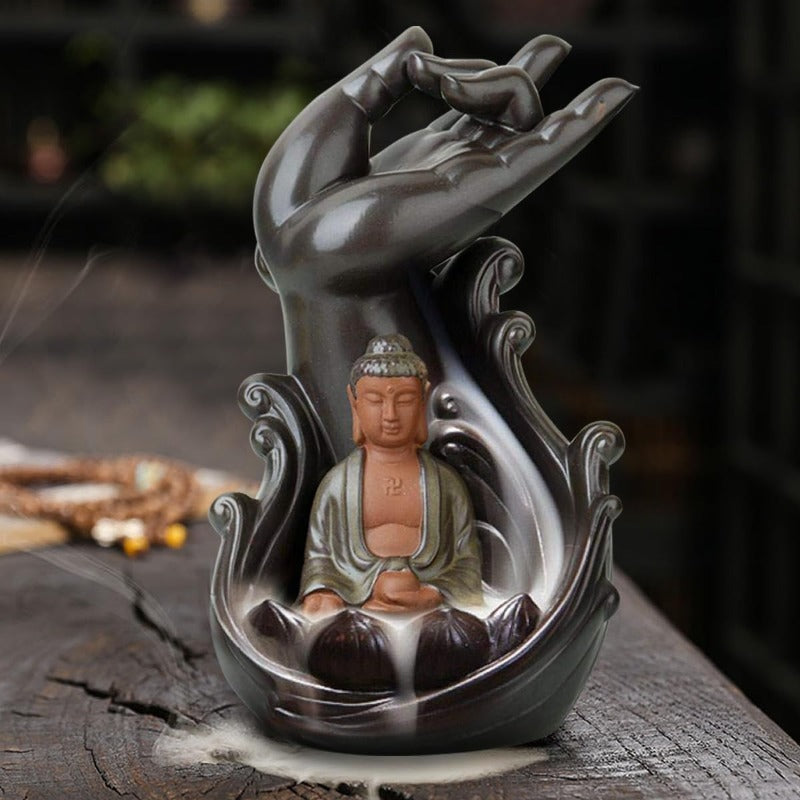 Backflow Incense Burner Buddha