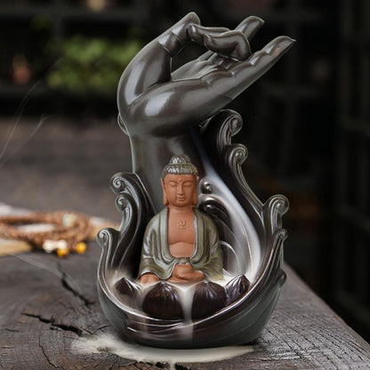 Backflow Incense Burner Buddha