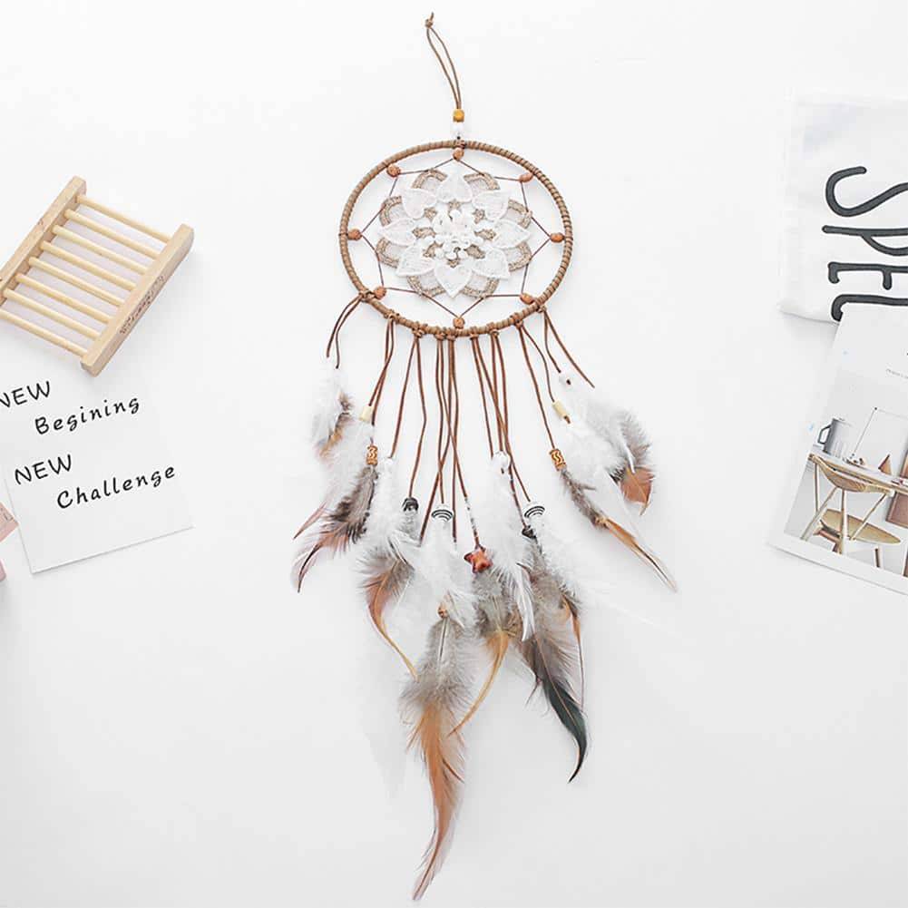 Boho Dream Catcher with feathers