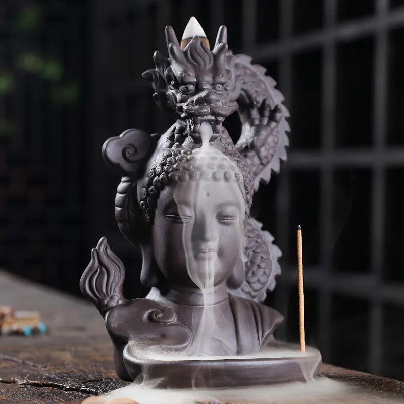 Buddha Head Incense Burner