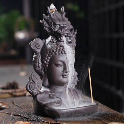 Buddha Head Incense Burner