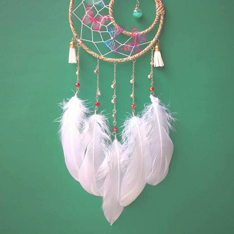 Butterfly Dream Catcher Feathers