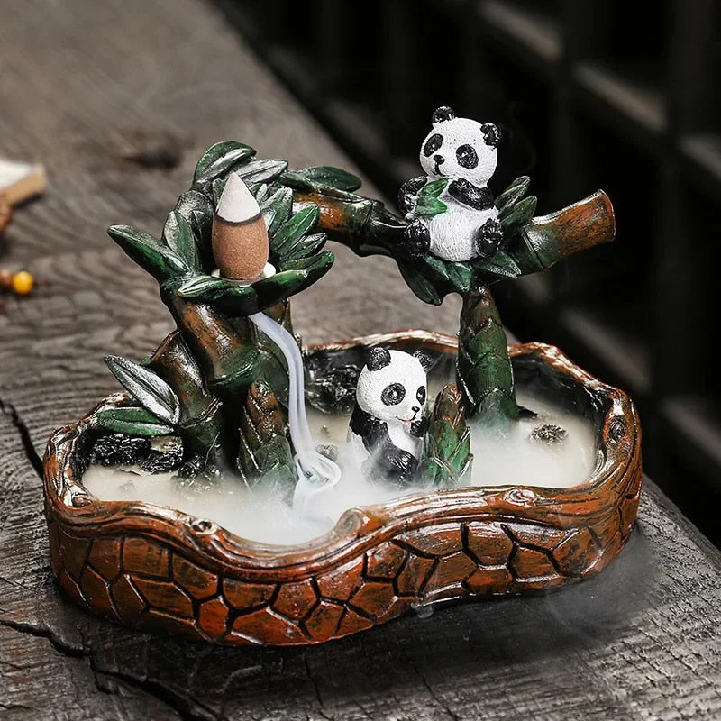 Panda Backflow Incense Burner