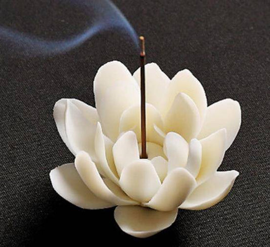 White Lotus Incense Holder
