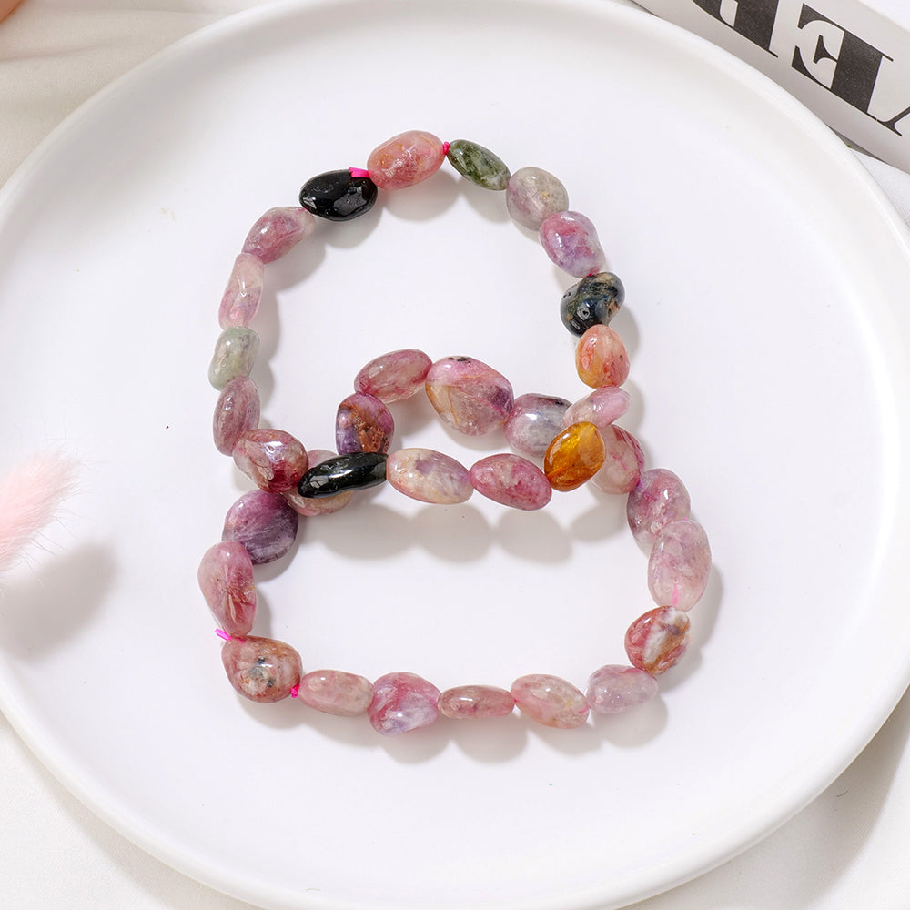 Colored Natural Tourmaline Bracelet