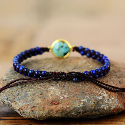 Lapis Lazuli Beaded Bracelet