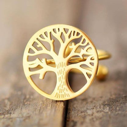 Golden Tree of Life Ring