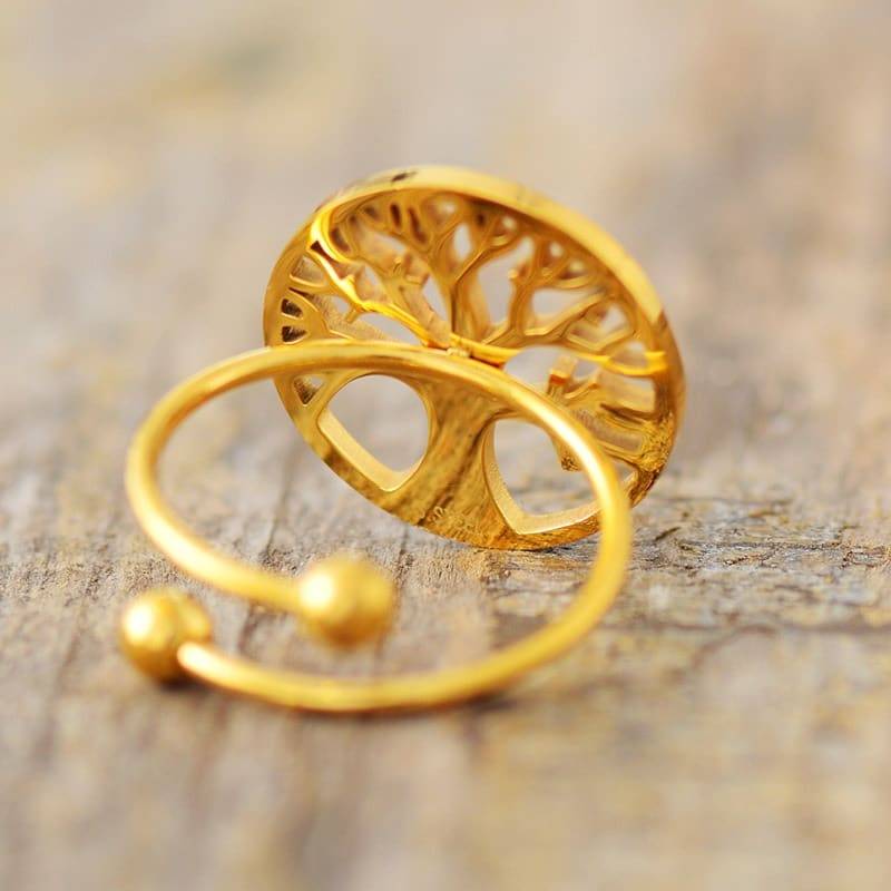 Golden Tree of Life Ring