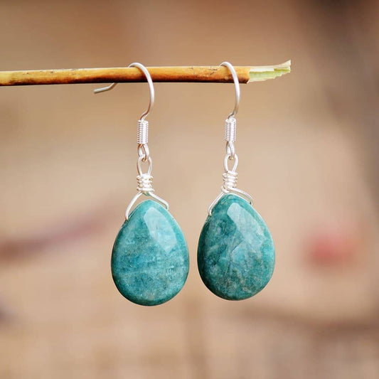 Amazonite Natural Stone Earrings