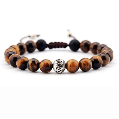 Tiger Eye Buddhist Bracelet