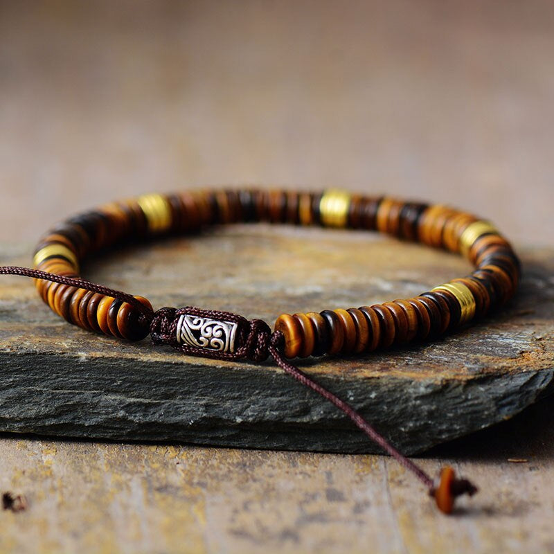 Buddhist Tiger Eye Protection Bracelet