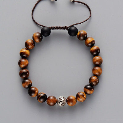 Tiger Eye Buddhist Bracelet