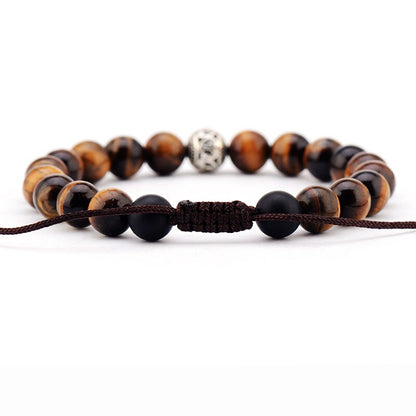 Tiger Eye Buddhist Bracelet