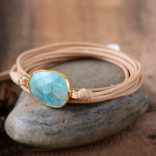 Natural Amazonite Stone Bracelet