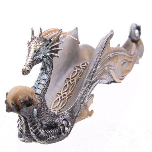 Silver Dragon Incense Burner