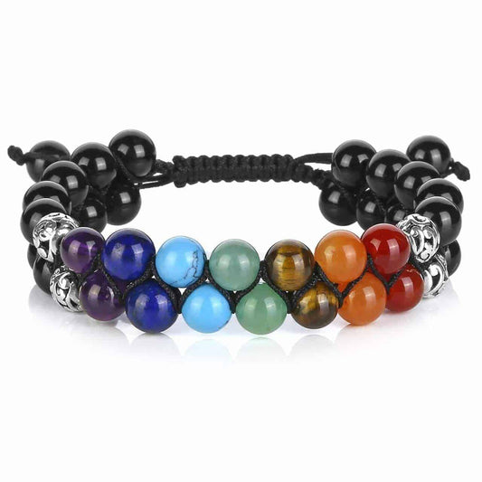 Double 7 Chakras Bracelet