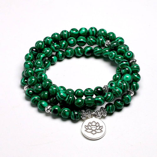 Malachite Mala Bracelet