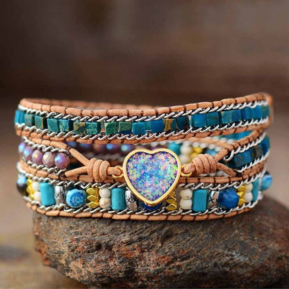 Opal and Apatite Spiritual Bracelet