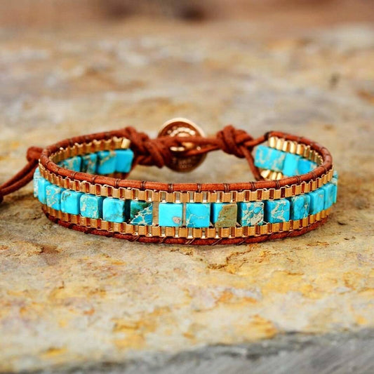 Golden Turquoise Bracelet