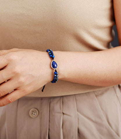 Braided Lapis Lazuli Bracelet