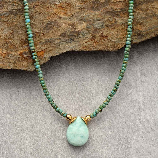 Amazonite Choker Pendant