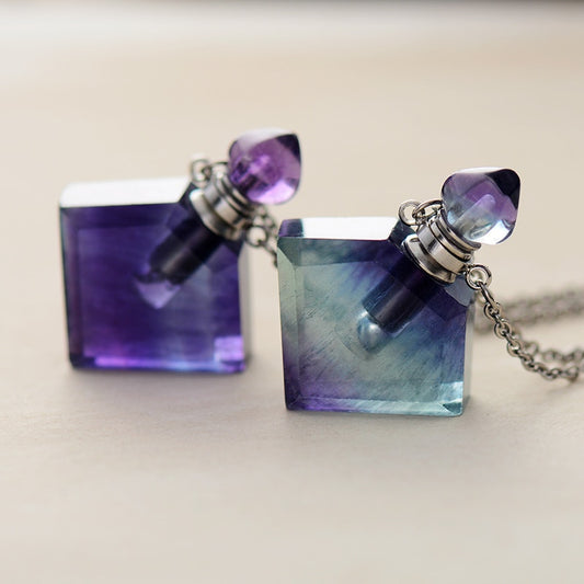 Fluorite Essential Oil Necklace