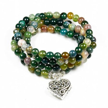 Green Onyx Mala Bracelet