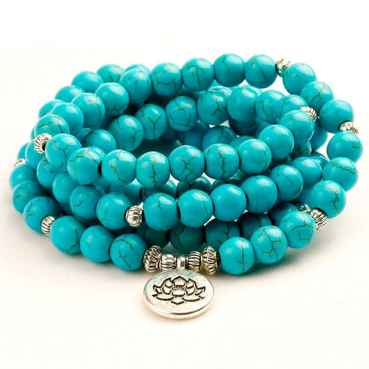 Turquoise Mala Bracelet