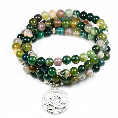 Green Onyx Mala Bracelet