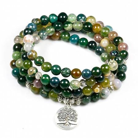 Green Onyx Mala Bracelet