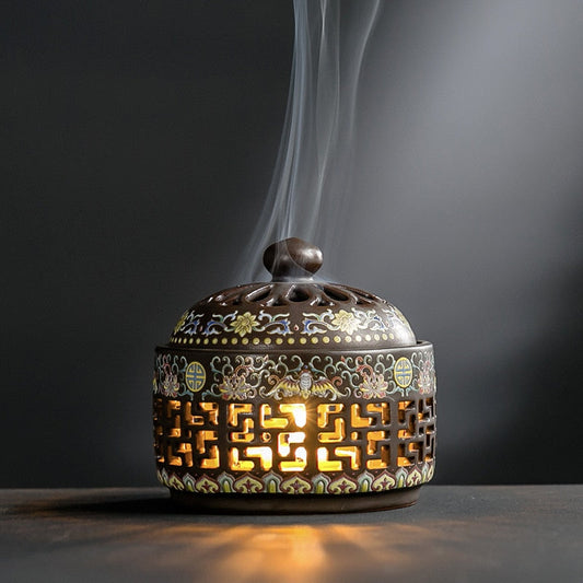 Ceramic Luminous Incense Burner
