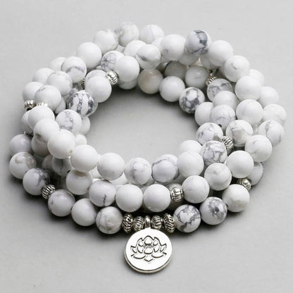 Howlite Mala Bracelet