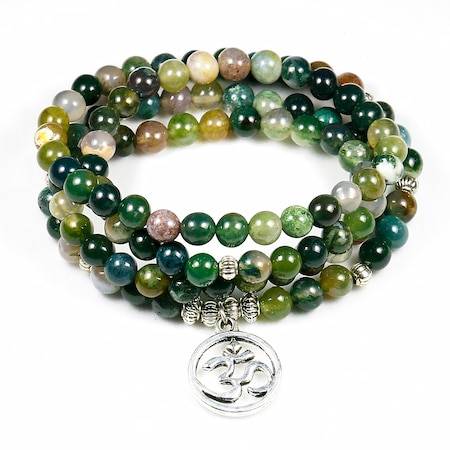 Green Onyx Mala Bracelet