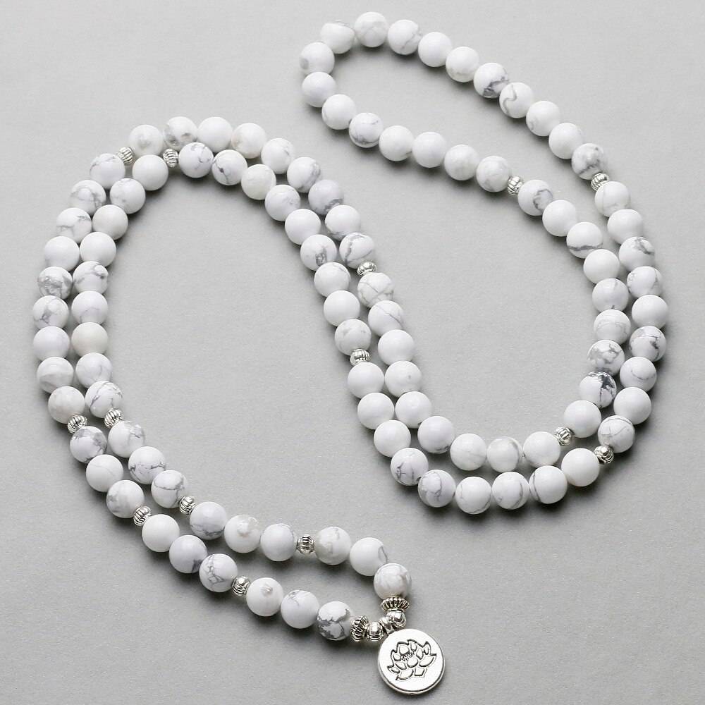 Howlite Mala Bracelet