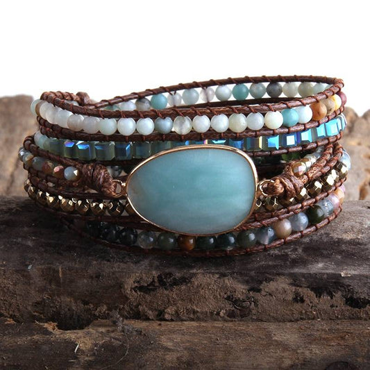 Bohemian Amazonite Stone Bracelet