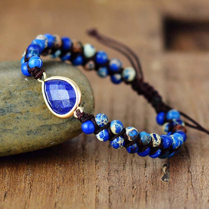 Braided Lapis Lazuli Bracelet