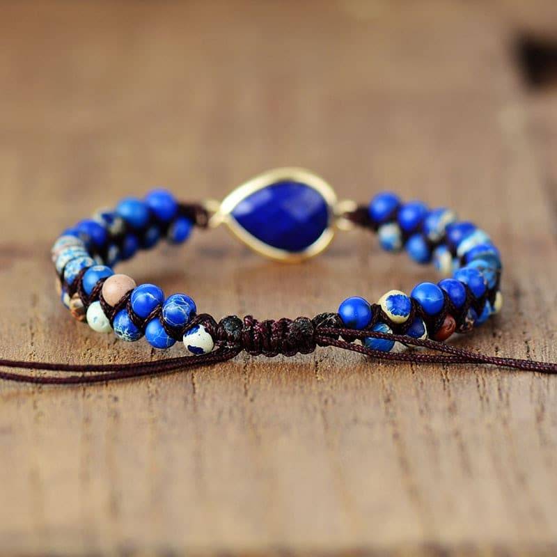 Braided Lapis Lazuli Bracelet