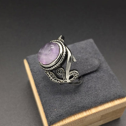 Vintage Silver Amethyst Ring