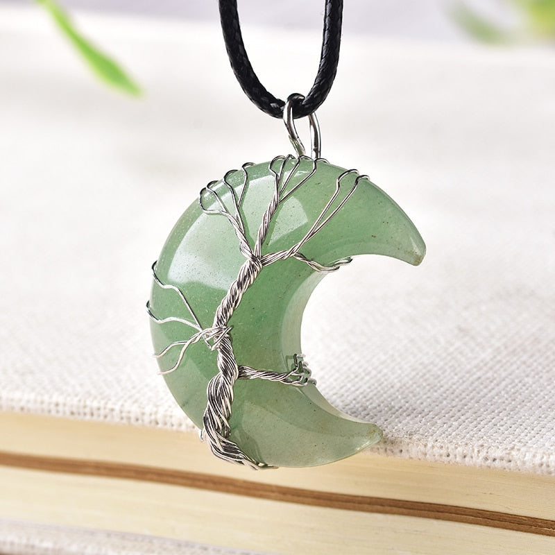 Moon-Shaped Spiritual Necklace