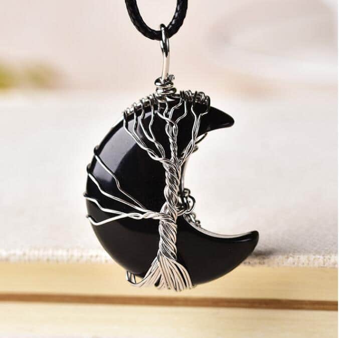 Moon-Shaped Spiritual Necklace