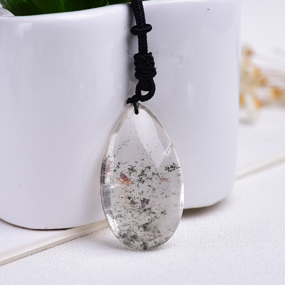 Transparent Green Quartz Necklace