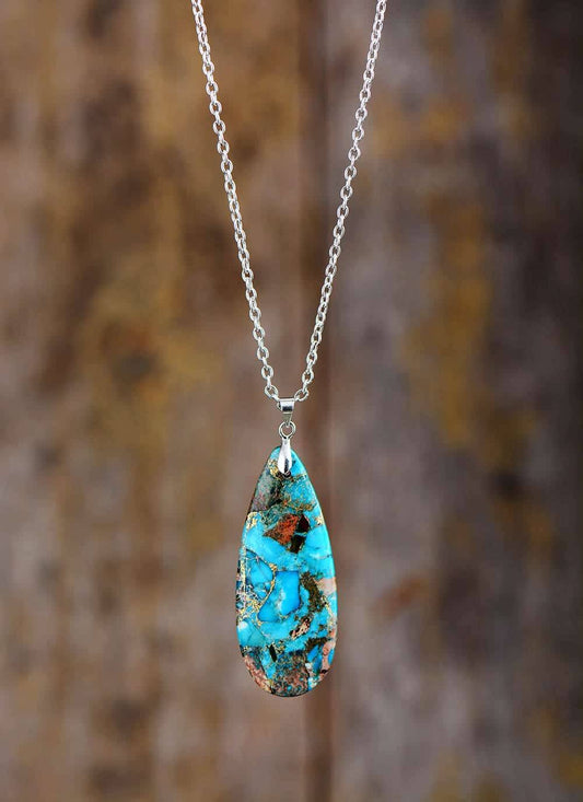 Turquoise Droplet Necklace