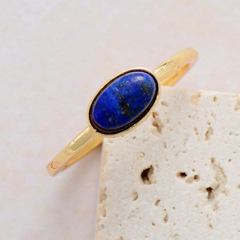 Adjustable Natural Stone Ring